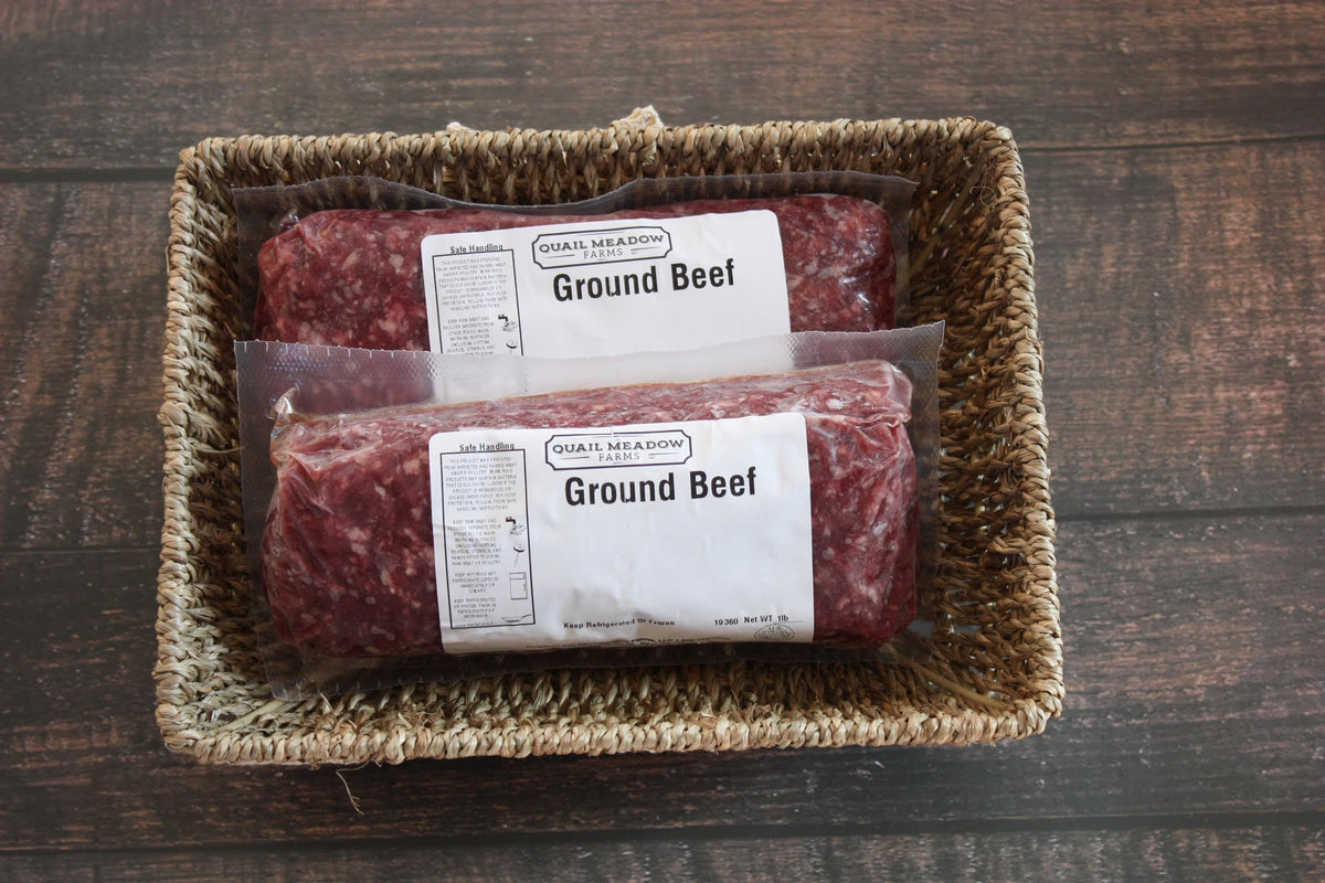 Ground Beef Quail Meadow Farms